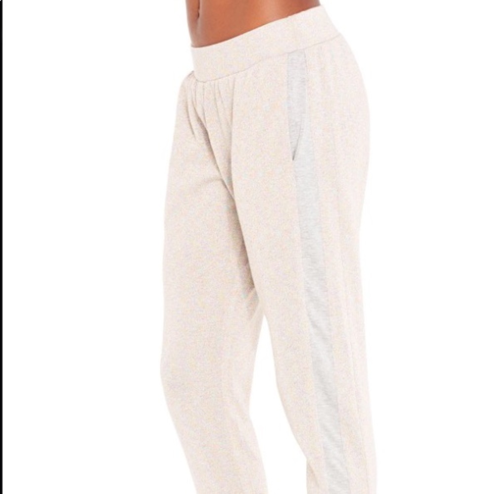 New Terez Gray Rainbow Shimmer Knit Joggers